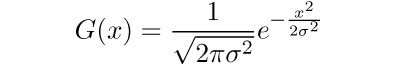 Formula for One-Dimensional Gaussian Distribution