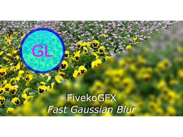 Gaussian blur opengl and webgl code