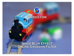 Image blur effect with Gaussian filter