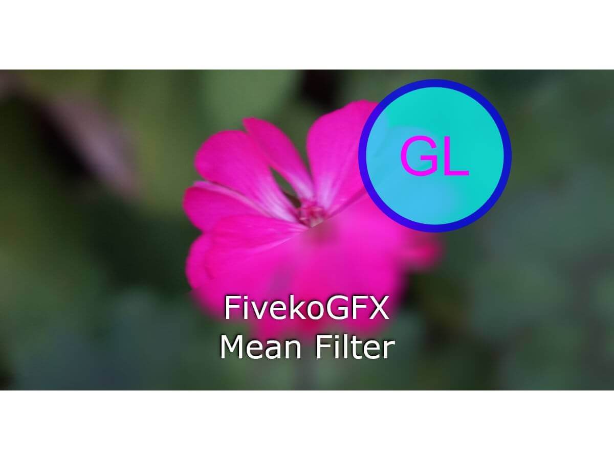 Fast image blur filter with OpenGL/WebGL