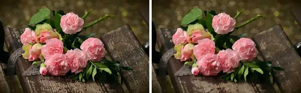 Oil-Painting effect - Roses 